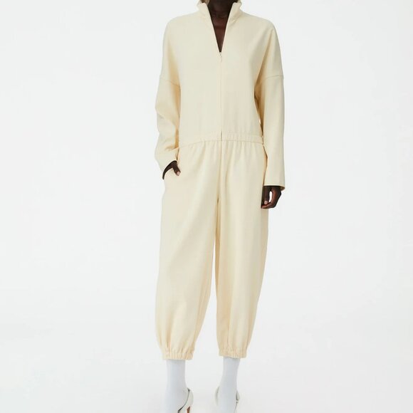 Tibi Chalky Drape Zip Up Jumpsuit, size M - Picture 2 of 8